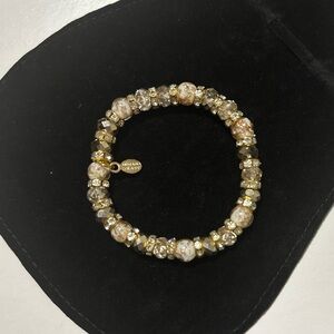 🇮🇹 Hand Blown Glass
Bracelet in Pinky Beige - Crafted in Murano,
Italy